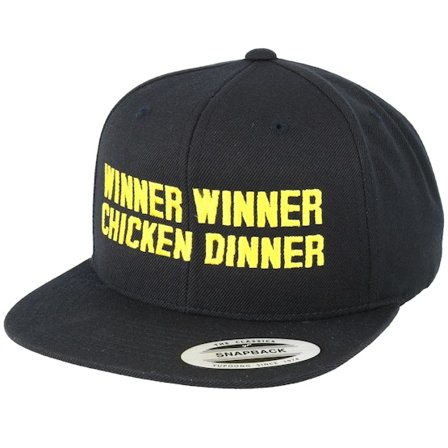 Iconic - Černá snapback Kšiltovka - Winner Winner Chicken Dinner Black Snapback @ Hatstore