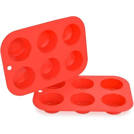 Silikon Muffinform Cupcakeformar - 6 Koppar Vanlig Storlek Silikon Bakformar 2