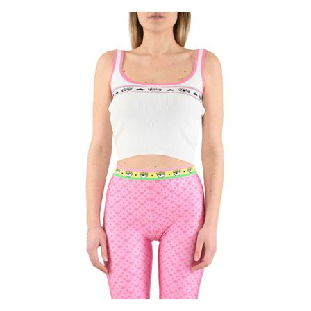 Chiara Ferragni Collection Crop top Hvid, Dame