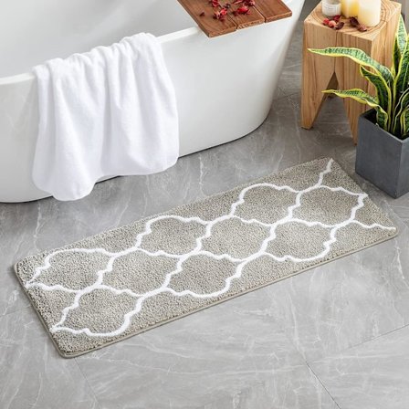 Rektangulär badrumsmatta marockanskt mönster dusch entrématta Sof