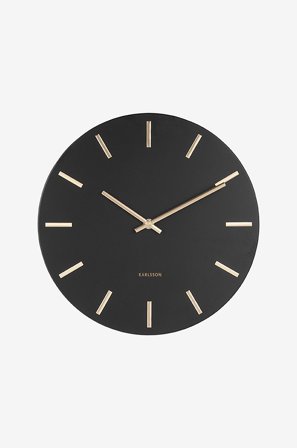 Karlsson - Seinäkello Charm Small - Musta - Seinäkellot & pöytäkellot - - Homeroom