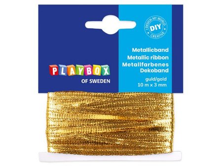 PLAYBOX Guldband 3,5mmx10m - Lyreco - Skola och förskola - Hobbymaterial - Band