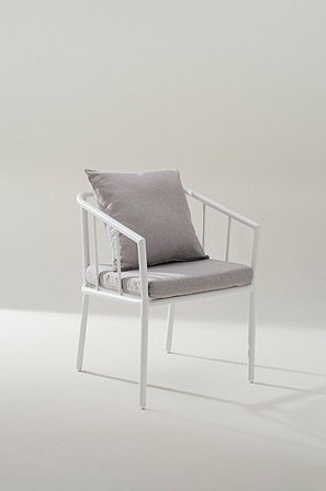 Jotex - Buitenstoel Wit Wit - MENTON - Koop Tuinstoelen & tuinkrukken bij Jotex