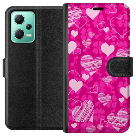 Kompatibel Tegnebogsetui til Xiaomi Xiaomi Redmi Note 12 PopHjerteMønster