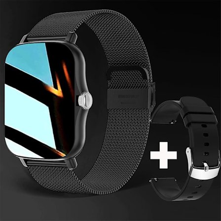 Smartwatch Android 1.44'' Färgskärm Bluetooth Samtal Kvinnor Män Unisex