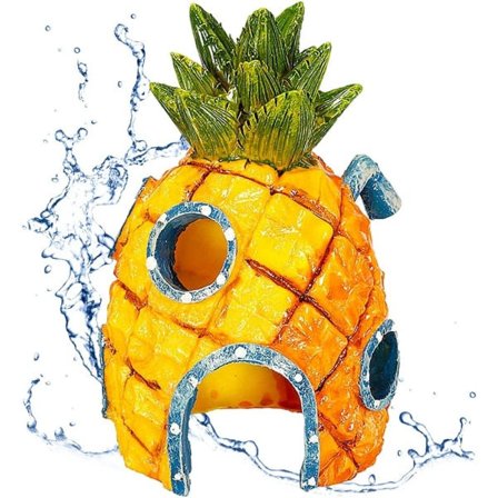 Akvariedekorasjon, ananas hus, undervannslandskap