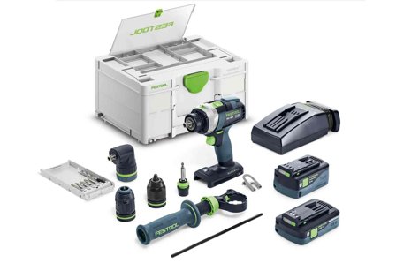 Festool QUADRIVE TPC 18/4 5,0/4,0 I-Set/XL Slagskruvdragare med batteri och laddare, Maskiner