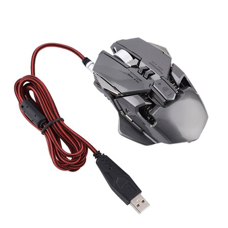 ZERODATE X300GY Mekanisk Gaming Mus 250-4000 DPI Justerbar Gamer Mus til PC