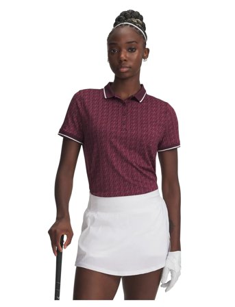 Under Armour Ua Drive Jacquard Polo - Burgundy - S