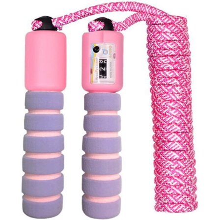 Hoppetau for barn, hoppetau med teller og komfortable håndtak, speed rope hoppetau for trening og boksing, lavendel