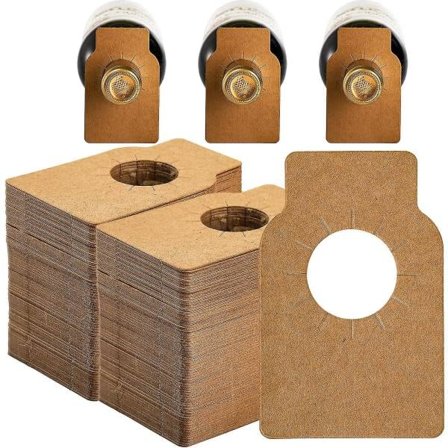 200 stk. Vinflaskeetiketter, Kraftpapir Vinkælderetiketter, Genanvendelige Tilpassede Almindelige Flaskehals Gaveetiketter Til Champagne Rabat null 