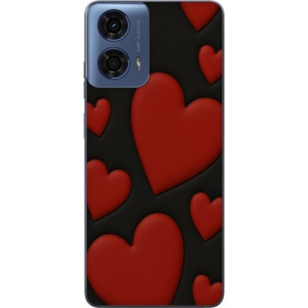 Kompatibelt Mobilskal till Motorola Motorola Moto G24 Red Velvet Hearts