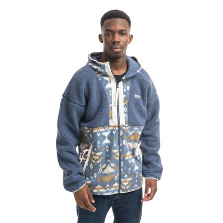 Columbia, Bluza męska Columbia Backbowl Sherpa Full Zip Hoodie 1952403 478 Niebieski, Mężczyzna, Rozmiar: L