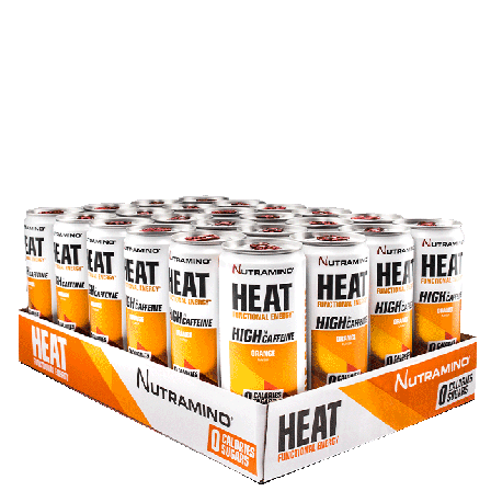 outlet-kosttilskud Nutramino Fitness Nutrition 24 x Nutramino HEAT, 330 ml, Orange Kort datum - Bodyman.dk