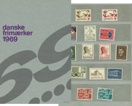 Danmark - Årsmappe 1969 - karton omslag