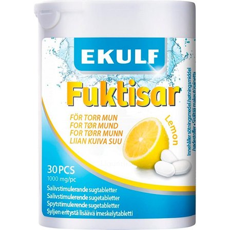 Ekulf Spytstimulerende lemon sugetabletter 30 sugetabl., Medicin & Pleje, Mund & Tandpleje, Øvrig