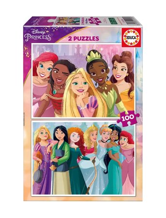 Educa Educa 2X100 Disney Princess - Multi/patterned - ONE SIZE