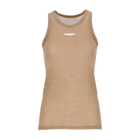 Maison Margiela Sleeveless Tops Pink, Dame