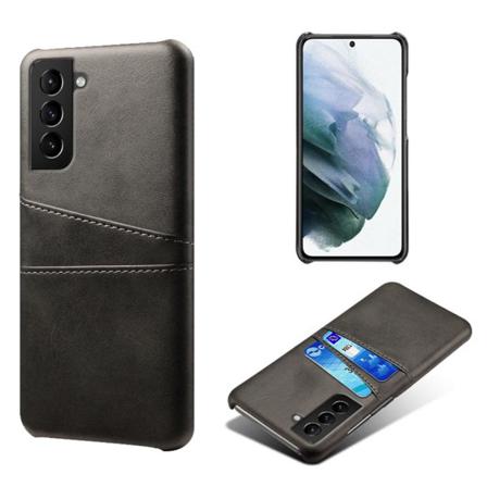 Skalo Samsung S21 Fe Pu-läder Korthållare Skal - Svart Svart