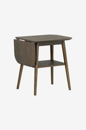 Nordic Furniture Group - Sidobord med hylla & klaff Kalmar - Brun - Avlastningsbord & sidobord - Från Homeroom