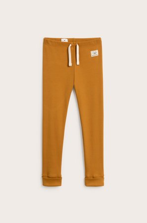 Kappahl | Prążkowane legginsy | Brązowy