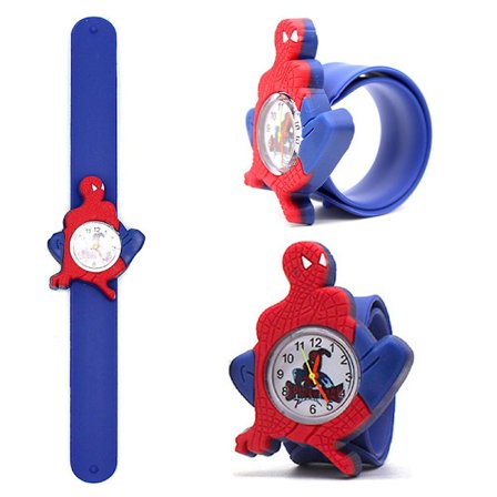 Barn Armbandsur Klocka Cartoon Spider-man Klocka Present
