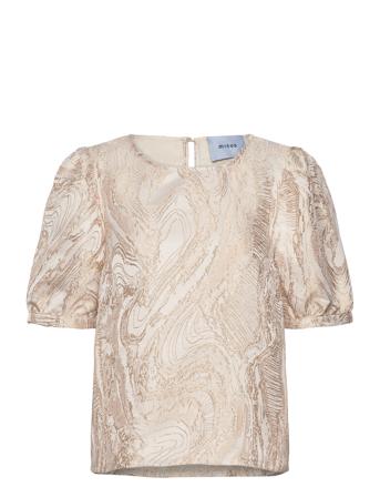 Msalika Round Neck Blouse Beige Minus
