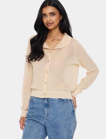 Saint Tropez Gizettesz Cardigan - Cream - XL