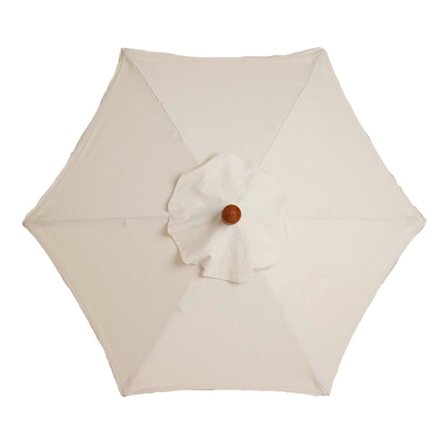 Parasol Udskiftningsbetræk - 6 Ribber - 2 M - Vandtæt - Anti-Ultraviolet - Udskiftningsstof (3M / 9.8Ft, Beige)