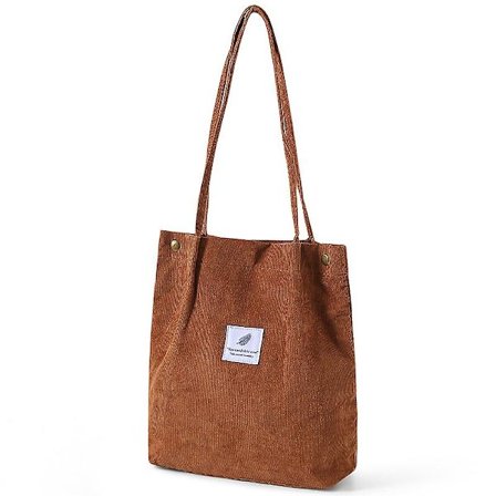 2023 Corduroy Tote Bag For Women Girls Large Reusable Carry Shoulder Bag With Inner Pocket A916-314
