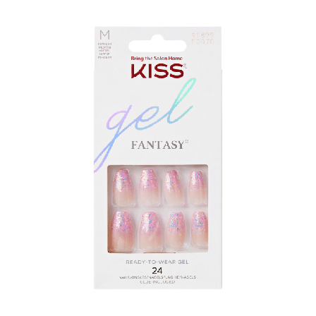 Kiss Gel Fantasy Nails - Winter Sparks Presentaskar & set Dam Flerfärgad 28 PCS
