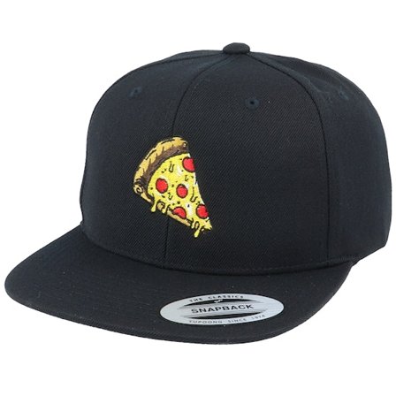 Iconic - Black - snapback - Cap - Pizza Slice Of Heaven Black Snapback - Hatstore