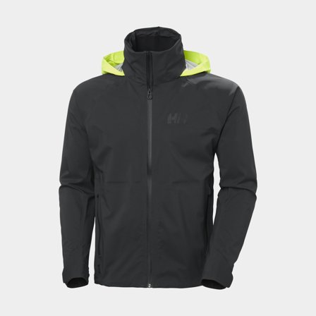 Chaqueta de navegación Helly Hansen HP Foil Shell 2.0, Ebony, hombre, Small