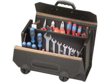 Parat 16000571 Værktøjstaske 420x180x310 mm, læder, Garageindretning & opbevaring