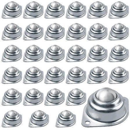 32 st rullkulöverföringslager, 1 tums kullager i kolstål, monterad kulöverföringsenhet uni [DB]