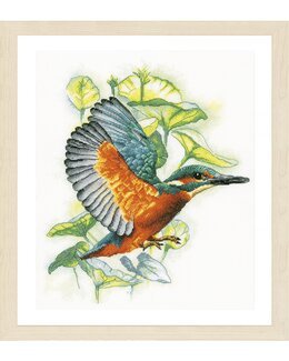 Broderikit Billede Fugl - Aida - Lanarte