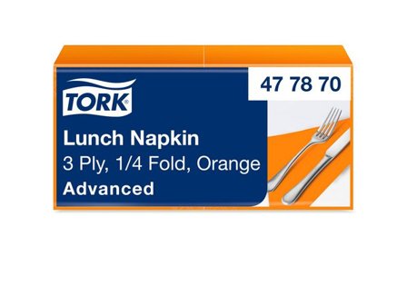 TORK Servett Lunch Mjuk 3-lags orange 150/fp - Lyreco - Kök och servering - Servetter och dukar - Servett - 3-lagers