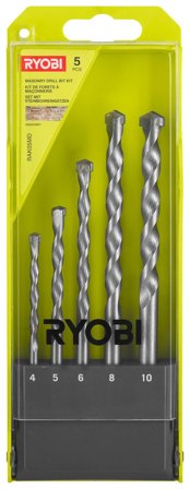 Ryobi RAK05MD Borrsats 5 delar, Maskintillbehör & förbrukning