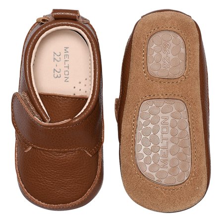 MELTON Luksus Læder Hjemmesko Brun 23, Tøj & Bolig, Børnetøj, Sko & Accessories, Hjemmesko Til Børn