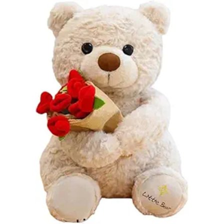 Valentinsbamse - 30 cm plys bamse - bløde "Jeg elsker dig" gaver til ham og hende, romantiske gaver til kæreste - sød bamse til