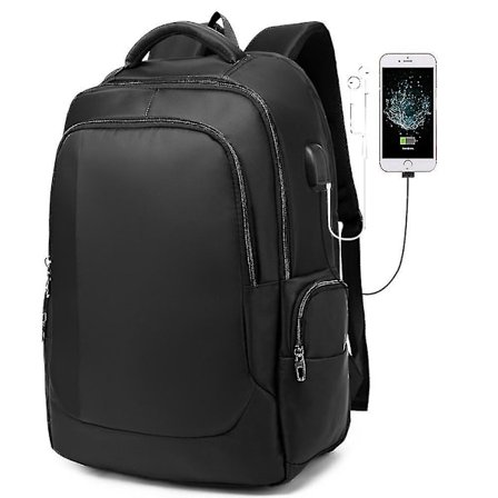 Laptop Ryggsekk, Business Bag Med USB Ladeport For Reise, Høgskole, Skole, Casual Ryggsekk For Menn, Kvinner