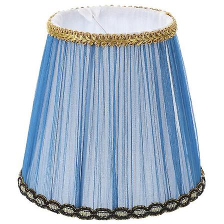 1. st stofskærm Lampebetræk Lysekrone Lampskærm Lampeindretning Blå 13,5X13X10CM Blå Blue 13.5X13X10CM