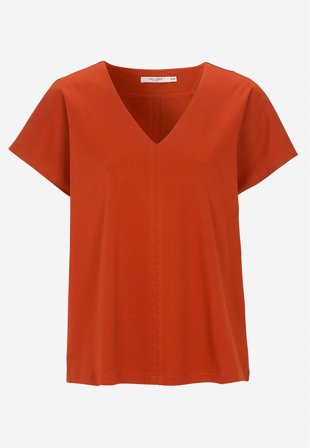 Cellbes of Sweden - Elastisk Premium jerseytop i rust til damer i størrelse 42/44