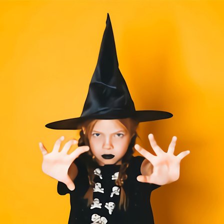 Halloween Hat Sort Oxford Klæde Heks Hat Makeup Harry Potter P
