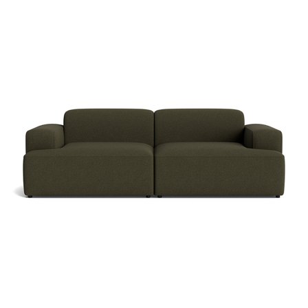 Madrid 3 personers sofa - Loop Grøn - 238x101x75cm - Komfortabel flyder sofa i smuk grøn farve - Perfekt 3 personers sofa