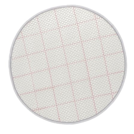 Tyhjä mesh koukkuverkkokangas 45X45CMROUND ROUND