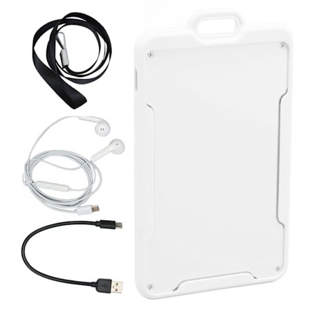 ID-kort Röstinspelare AI Intelligent HD Brusreducering Röstaktiverad MP3-inspelare 64GB Vit