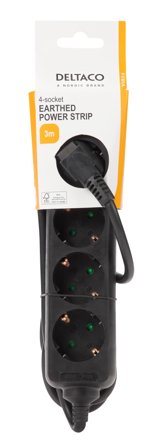 Deltaco GT-0421 - flerkoplingslist - 3680 watt