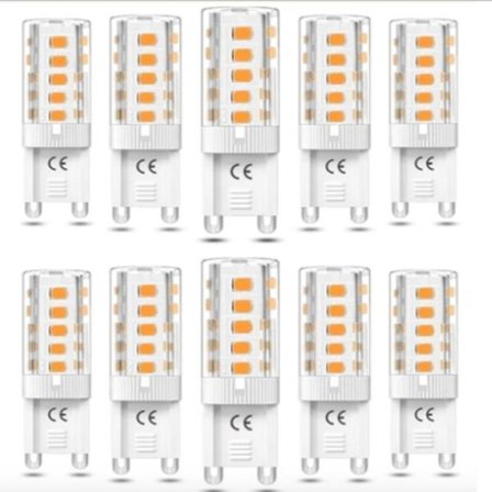 G9 LED-lampor 5W - Varmvitt - 10-pack