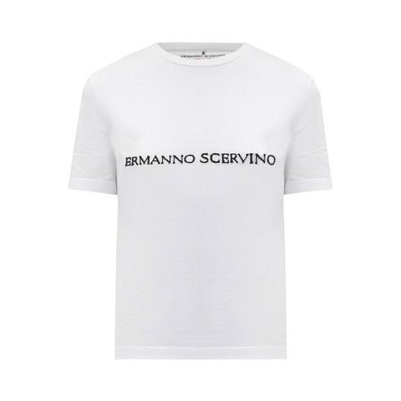 Ermanno Scervino - T-shirts - Vit - Dam - Storlek: Xs, Dam, Storlek: XS
